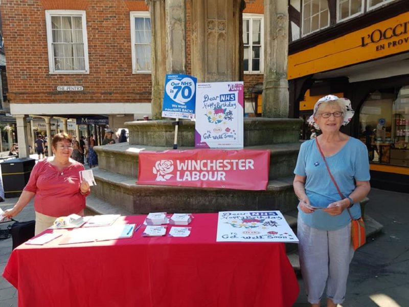 Members of Winchester CLP at The Buttercross