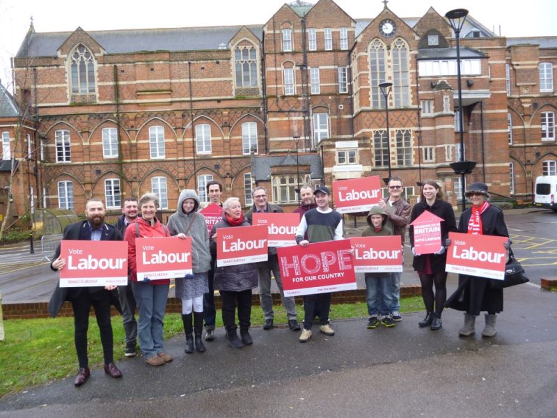 Winchester Labour - Supporting Local Services outside Royal Hampshire County Hospital