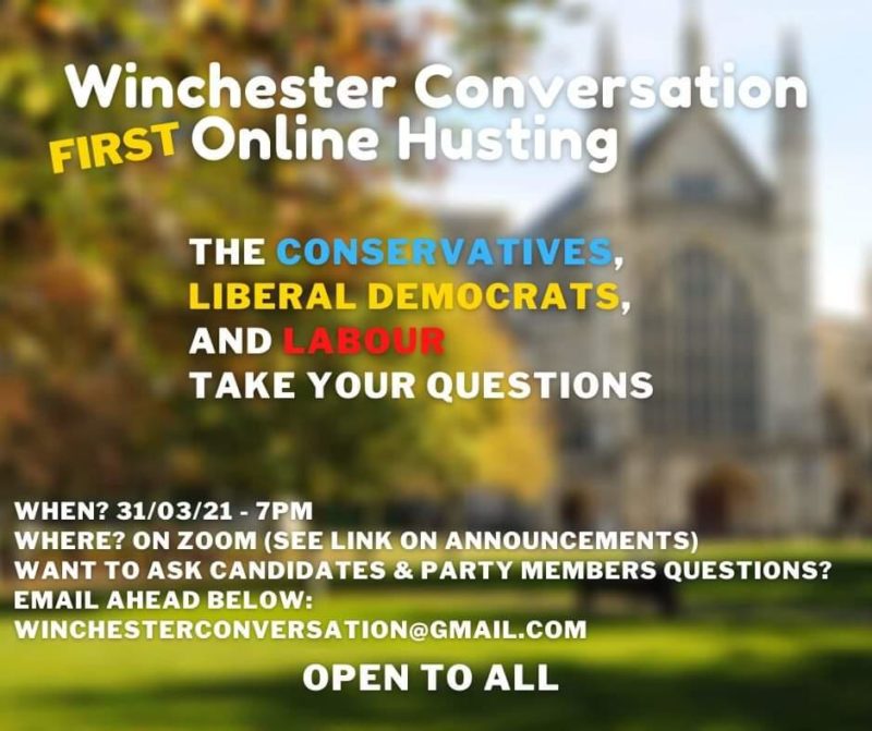 Winchester Conversation First Online Hustings